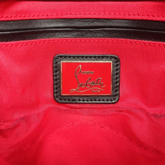 CHRISTIAN LOUBOUTIN Wheat Charity chain Leather Black - Picture 6 of 6